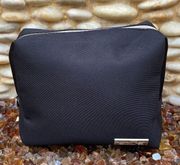 SALVATORE FERRAGAMO ALITALIA MAGNIFICA Black Cosmetic Bag/Clutch. EUC!