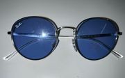 Ray-Ban Brand New  Blue Round Sunglasses