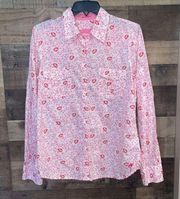 Lilly Pulitzer Resort Fit Valentine Button Down Shirt with adjustable sleeves