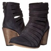 Free People Black/Gray Hybrid Strappy Ankle Booties Women’s Size 38