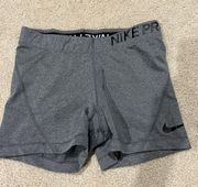 Nike Dri-Fit Pro Spandex Shorts 3” Gray