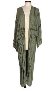 Earthbound tie dye maxi kimono