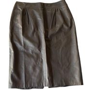 Lafayette 148 lambskin leather skirt