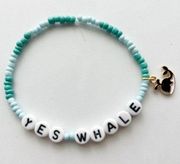 Taylor Swift Eras Tour Friendship Bracelet Yes Whale w/ Whale Charm