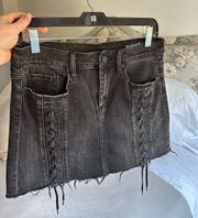 Denim Mini Skirt