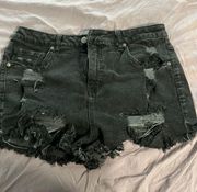 Black Jean Short