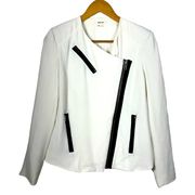 Helmut Lang Zip Up Moto Blazer Size 6