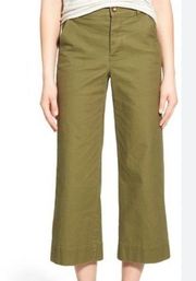 Madewell Cotton Wide Leg Cropped Trousers Langford Wide Leg Crop Pants