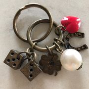 VTG Nine West LUCKY KEYRING KEY CHAIN