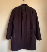 NWT International Concepts INC Purple Wool Coat