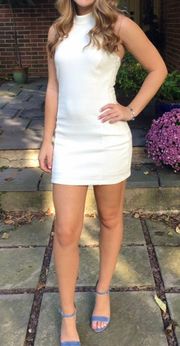 White Bodycon Dress - Homecoming / Formal Dress