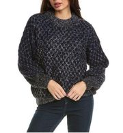 NWT RAGA Navy Blue Tinsel Sweater