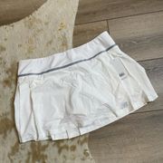 New balance white tournament tennis skort