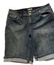 Earl Jean cuffed denim jean shorts 10