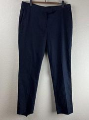 Maje Wool Pants Women 38 Dark Navy Blue Slacks Career Work Classic