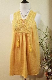 Max Edition Mustard Color Tank Top Size Small