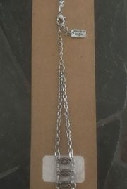 NWT AE Silver Choker with Marquis Cut Accents