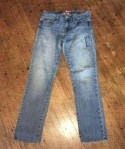 Lucky Brand 4/27 Sofia straight distressed jeans