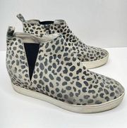 Caslon Aidy Boots Size 10 Water Resistant Suede Leather Leopard  Print Booties