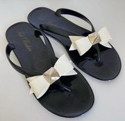 Ted Baker Jelly Bow Black Sandals Size 5