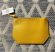 NWT! Saks Fifth Avenue Basic Yellow Pouch