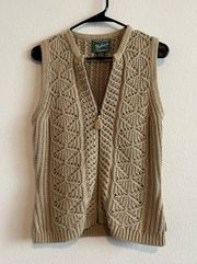 Knitted Sweater vest full Zip