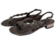 Adrianna Papell Embellished Rhinestone Open Toe Sandals Size 8.5 New