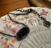 Black Drusy Necklace