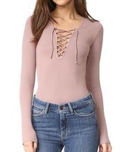 Free People NWT  Intimately Lace Up top