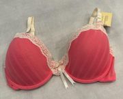 Macpherson Sheer Ribbons Pink Lemonade Contour bra