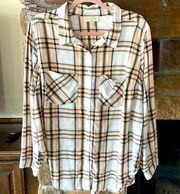 Lucky Brand Plaid button down shirt