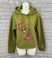 Target Take Pride  Fleece Graphic Hoodie Cropped Green Small