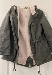 Green Sherpa Jacket