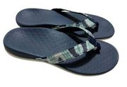 Vionic size 10 Tide Blue Sequin Tie Dye Flip Flop Comfort Sandals Women’s Thong