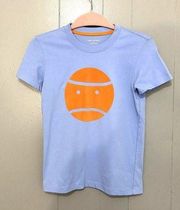 Tory Burch Sports Ace Blue Flocked Little Grumps Velvet Graphic Retro T-shirt XS