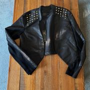 Kardashian Kollection Studded Moto Jacket