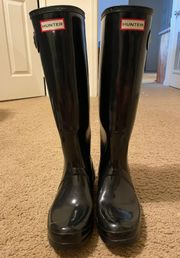 Black Glossy Rainboots