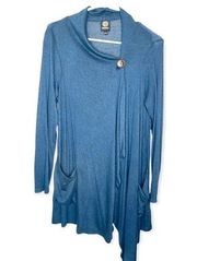 Bobeau Lightweight Blue Wrap Sweater Shawl
