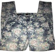 A.N.A VINTAGE FLORAL DESIGN CROPPED STRETCH JEANS SIZE 6