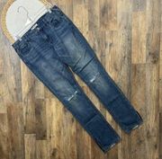 Free People Distressed Jeans Split Hem Womens Size 29