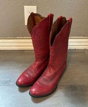 Women's Vintage Ariat Red Cowboy Boots Size: US:7B