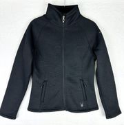 Stella Sherpa Lined Jacket Size Medium Black Midweight Full Zip