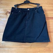 Divided by H&M Black Denim Jean Mini Skirt 4