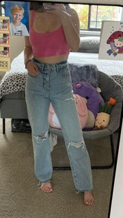 modern straight jeans