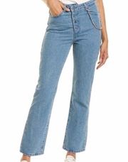 NWT WeWoreWhat Crossover Straight Leg Jean Size 27