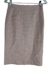 MaxMara Tweed Pencil Skirt Wool Blend Knee Length Size 4