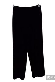 New York & Company Black Velvet Wide Pants sz Medium