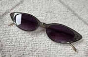 Free People Black/Dark Gray Sparkle Cat Eye Sunglasses