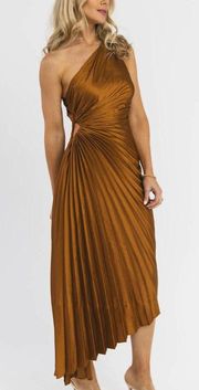 JO + CO Brown/gold Dress