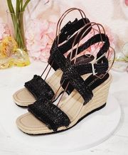 Enzo ANGOLINI Espadrille Wedges Size 9M